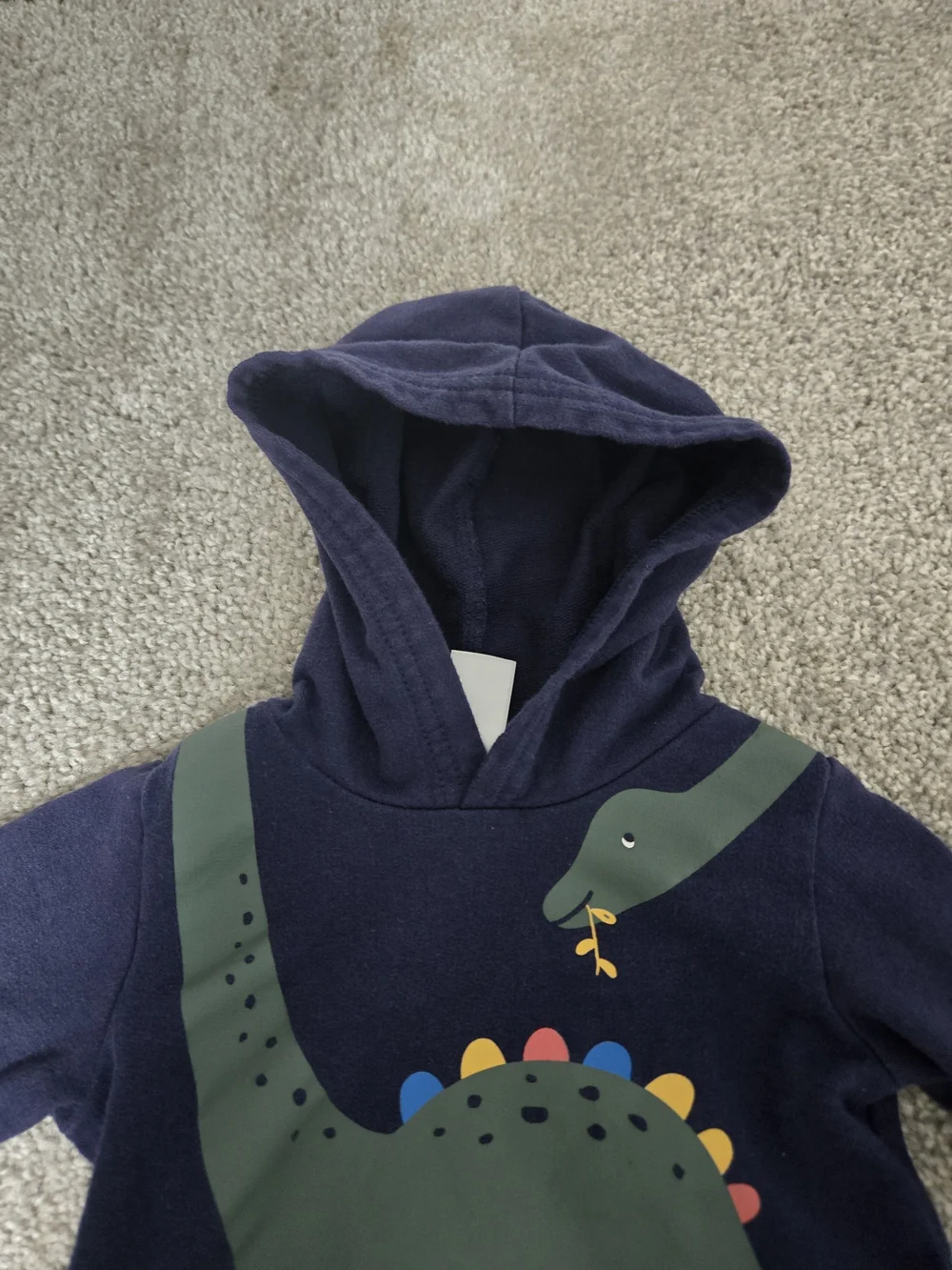 Bundle Of Baby Navy Dinosaur Hoodie, Striped One-Piece, Blue Milk Man Bodysuit